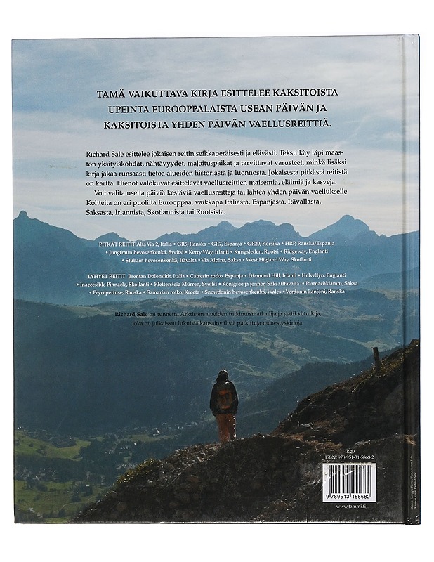 Euroopan upeimmat vaellusreitit - Sale, Richard - Tietokirjat ja oppaat - 10105468369 - 1