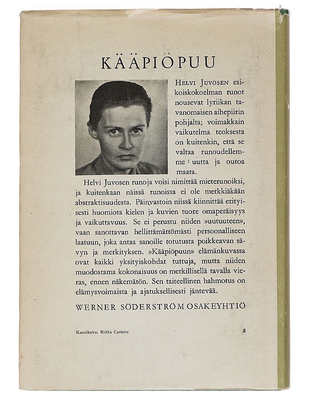 Kääpiöpuu - Helvi Juvonen - Romaanit ja novellit - 10105468408 - 1