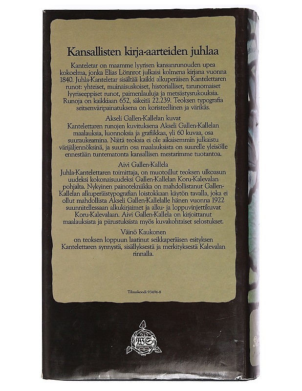 Kanteletar - Lönnrot, Elias - Romaanit ja novellit - 10105468427 - 1