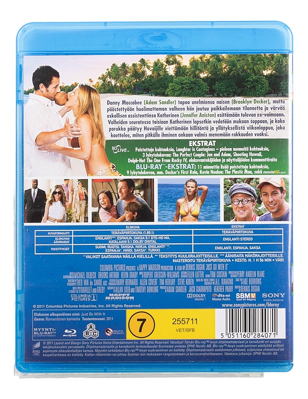 Just Go With It - Blu-Ray - Blu-ray-levyt - 10105468539 - 1