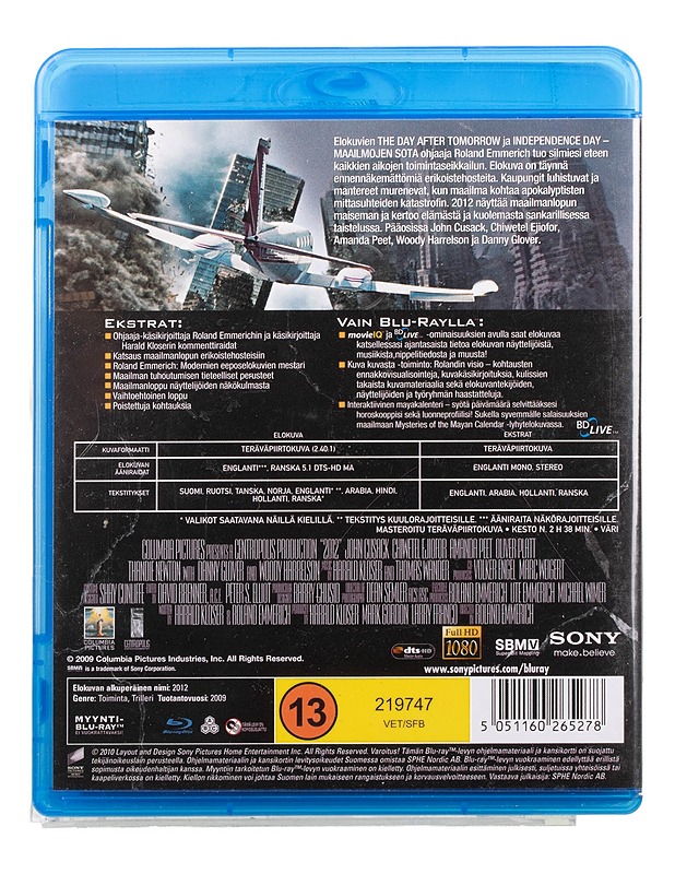 2012 - Blu-Ray - Blu-ray-levyt - 10105468550 - 1