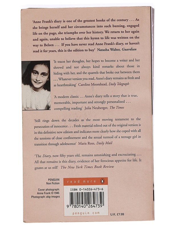 The Diary of a young girl - Frank, Anne - Elämäkerrat ja muistelmat - 10105468572 - 1