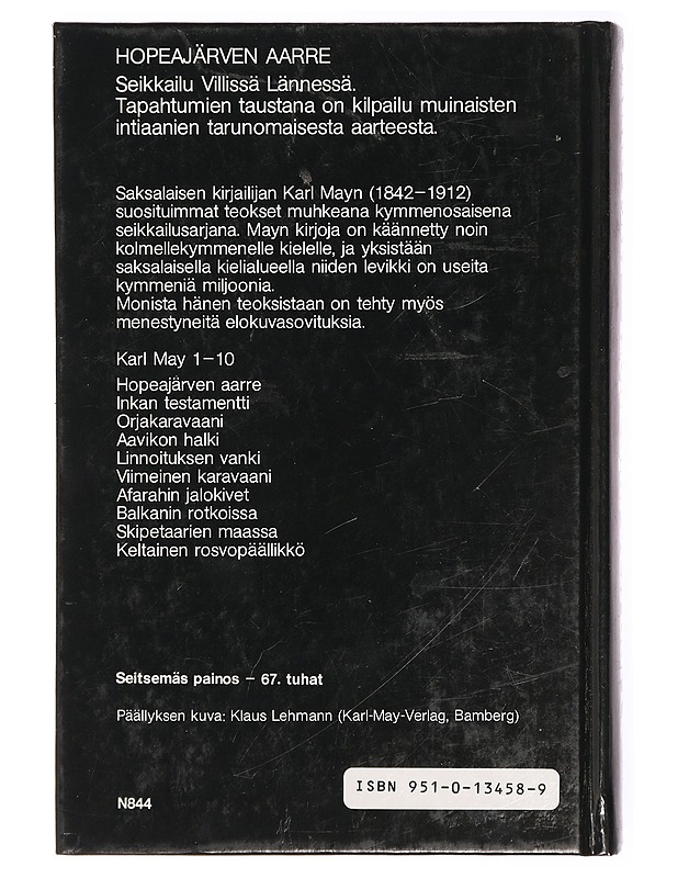 Hopeajärven aarre - May, Karl - Tietokirjat ja oppaat - 10105468577 - 1