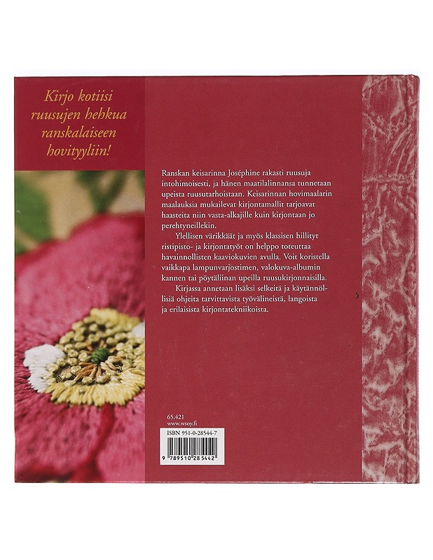 Keisarinnan ruusut kirjontamalleina - Fauque, Claude - Käsityökirjat - 10105468591 - 1