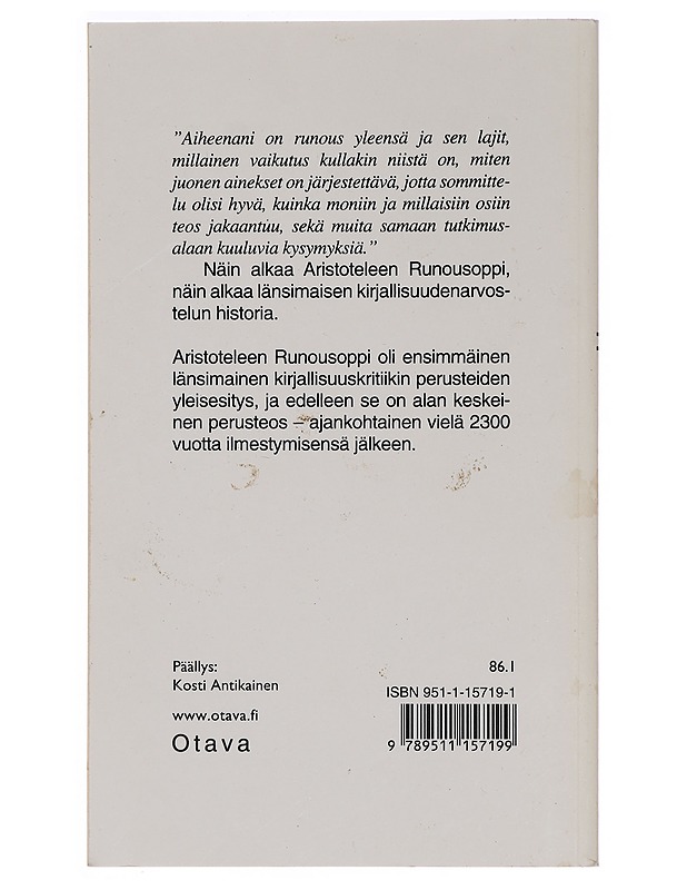 Runousoppi - Aristotle - Tietokirjat ja oppaat - 10105468623 - 1