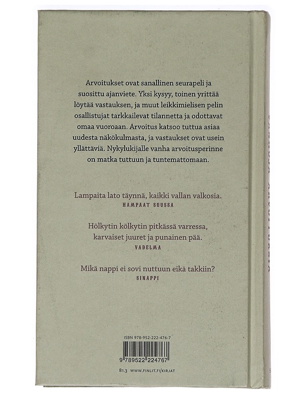 Vanhoja arvoituksia - Kaivola-Bregenhøj, Annikki - Taide- ja kulttuurikirjat - 10105468641 - 1