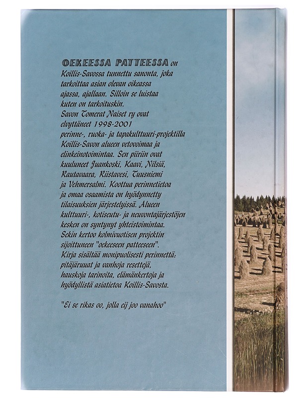 Oekkeessa Patteessa: Perinne- ja tapakirja - Happonen, Anna-Liisa - Tietokirjat ja oppaat - 10105468651 - 1