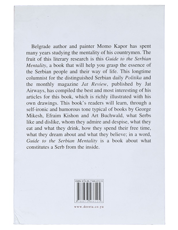 A Guide to the Serbian Mentality - Kapor, Momo - Tietokirjat ja oppaat - 10105468664 - 1