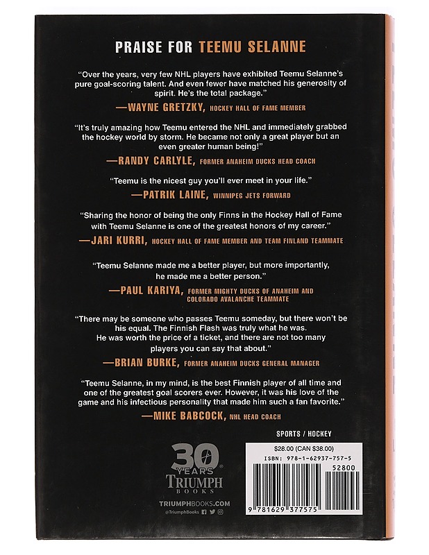 Teemu Selanne : my life - Mennander, Ari - Elämäkerrat ja muistelmat - 10105468665 - 1
