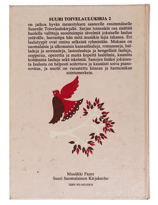 Suuri toivelaulukirja. 2 - Vuoristo, Aapeli - Joulukirjat - 10105468680 - 1