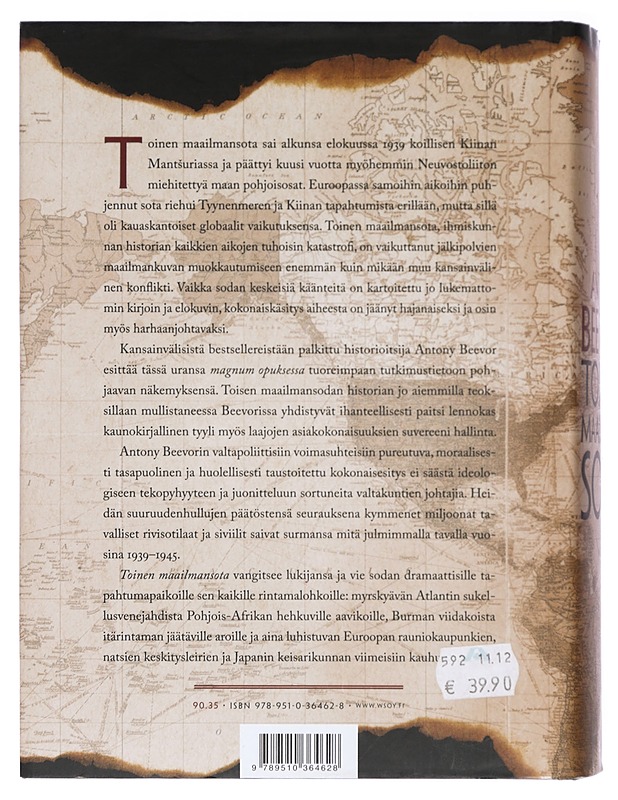 Toinen maailmansota - Beevor, Antony - Historiakirjat - 10105468697 - 1