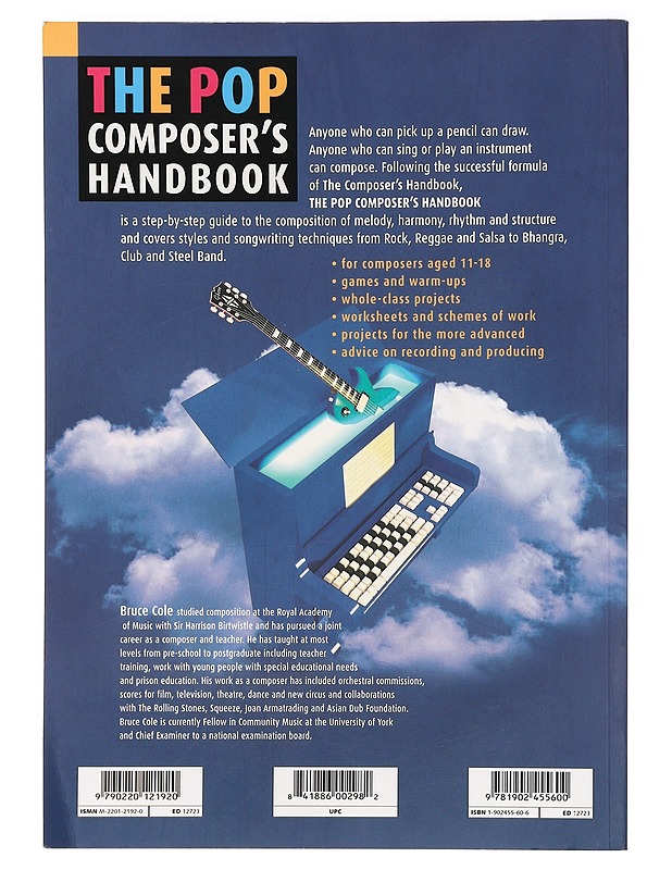 The pop composers handbook - Bruce Cole - Musiikki- ja elokuvakirjat - 10105468699 - 1