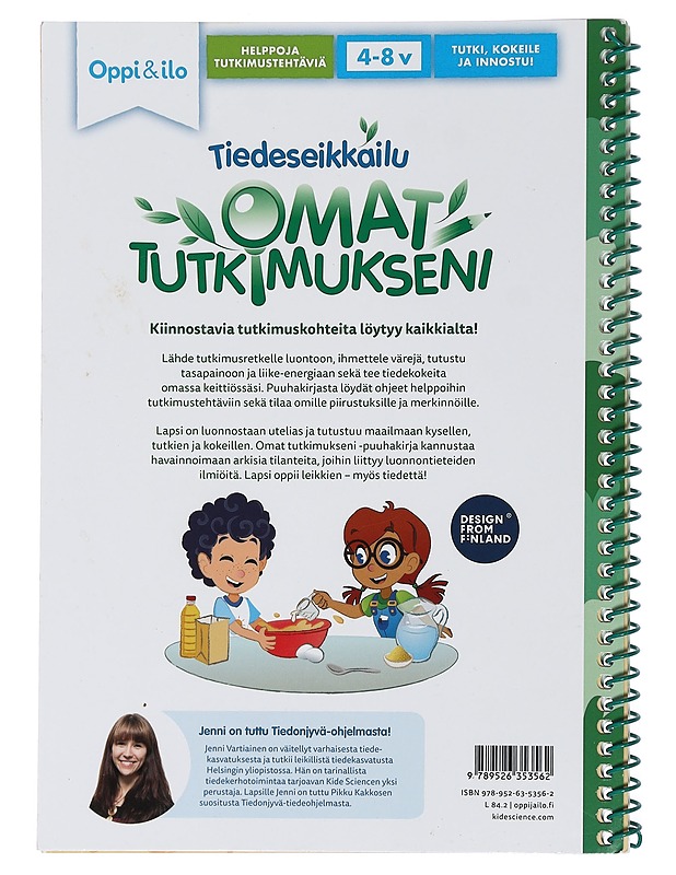 Tiedeseikkailu : omat tutkimukseni - Vartiainen, Jenni - Lastenkirjat - 10105468724 - 1