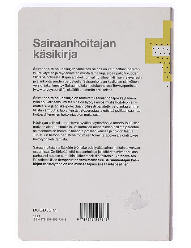 Sairaanhoitajan käsikirja - Alila, Anja - Tietokirjat ja oppaat - 10105468742 - 1