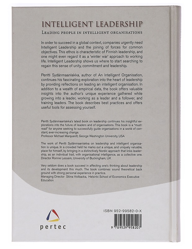 Intelligent leadership : leading people in intelligent organisations - Pentti Sydänmaanlakka - Tietokirjat - 10105468750 - 1