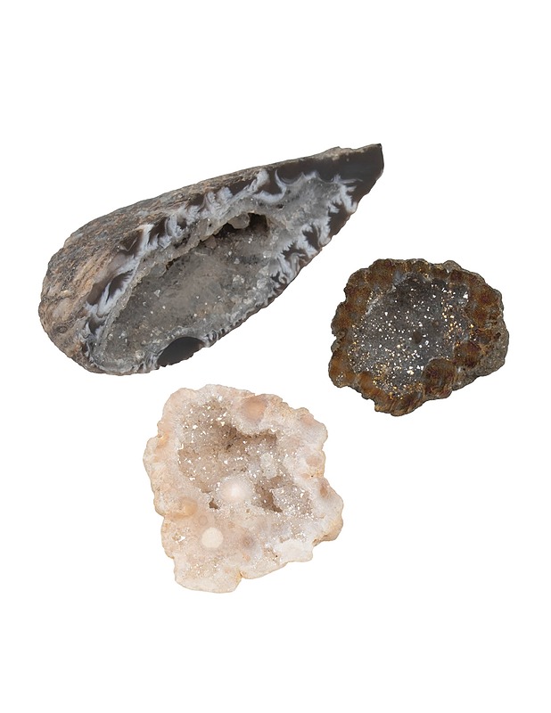 Kokoelma agaattigeodeja, 3 kpl - Muut sisustustavarat - 10105468755 - 0