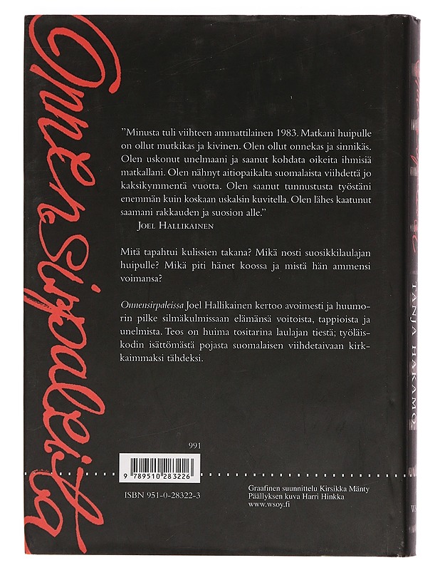 Onnen sirpaleita - Hallikainen, Joel - Elämäkerrat ja muistelmat - 10105468808 - 1