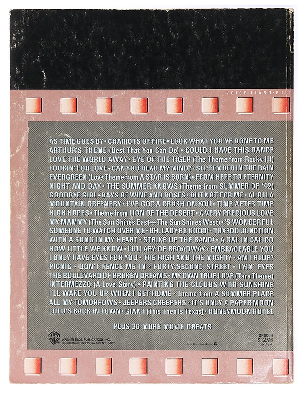 The Great American Movie Book: 90 songs - Ochman, Ty - Tietokirjat ja oppaat - 10105468819 - 1