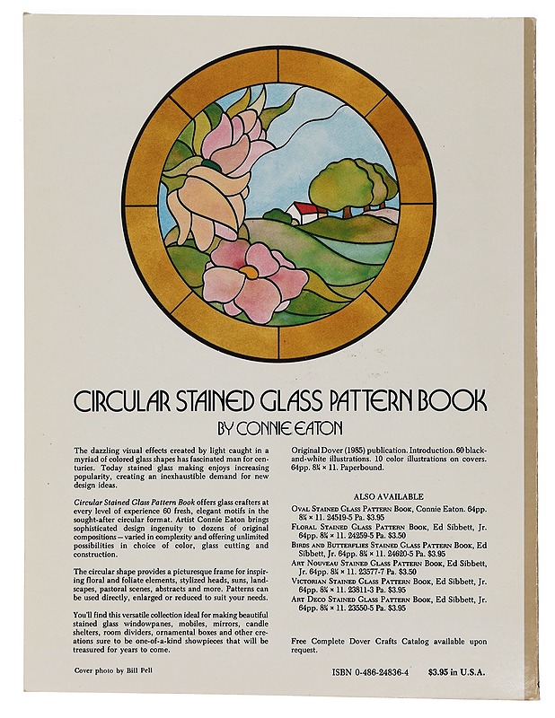 Circular stained glass pattern book : 60 full-page designs - Eaton, Connie - Käsityökirjat - 10105468883 - 1