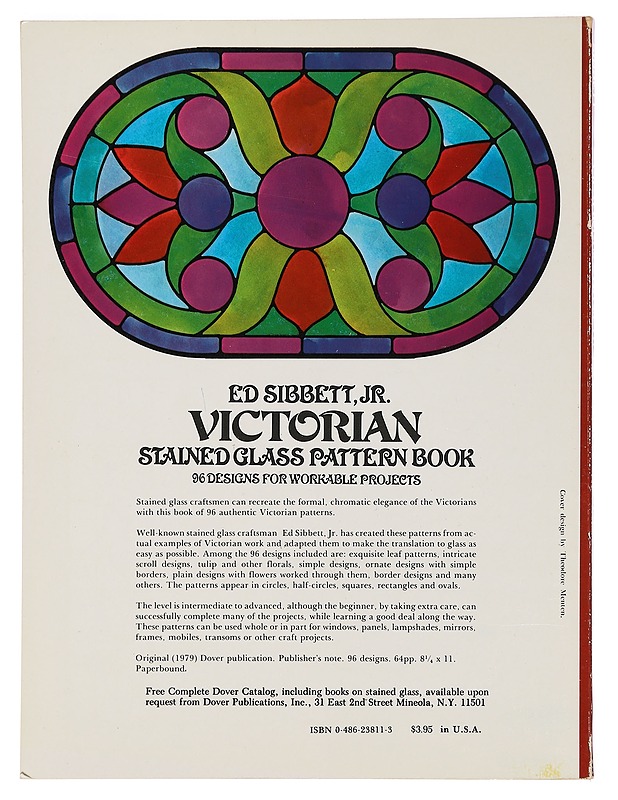 Victorian stained glass pattern book : 96 designs for workable projects - Ed Sibbett - Tietokirjat ja oppaat - 10105468894 - 1