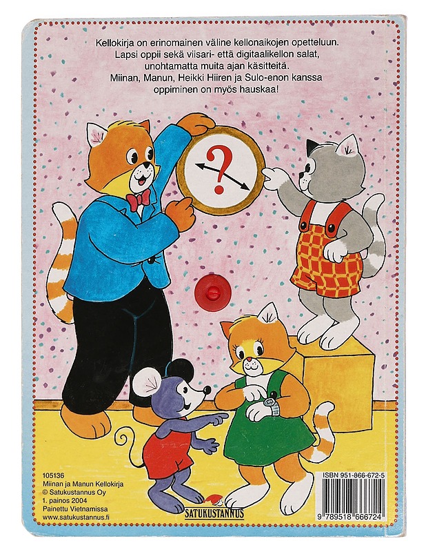 Miinan ja Manun kellokirja  - Lastenkirjat - 10105468896 - 1