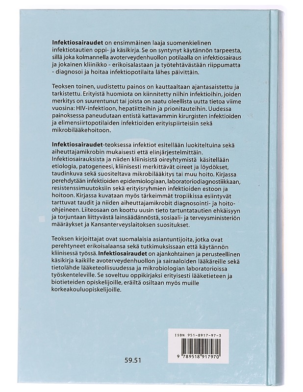 Infektiosairaudet - Eskola, Juhani - Tietokirjat ja oppaat - 10105468898 - 1