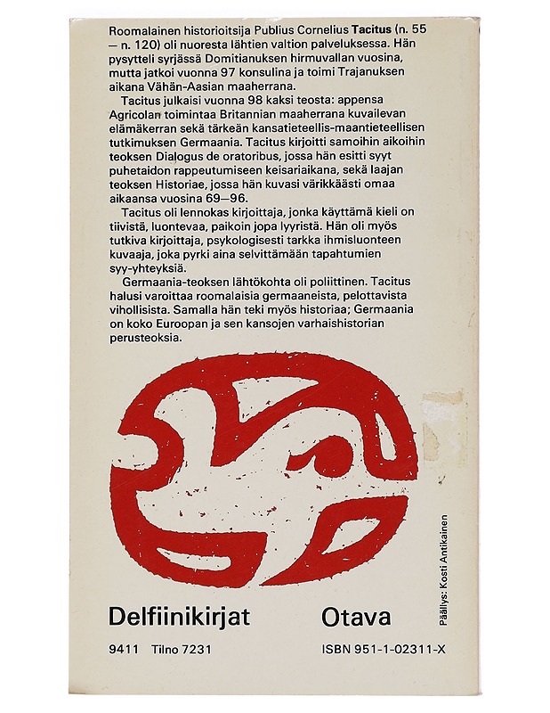 Germaania - Tacitus - Tietokirjat ja oppaat - 10105468925 - 1