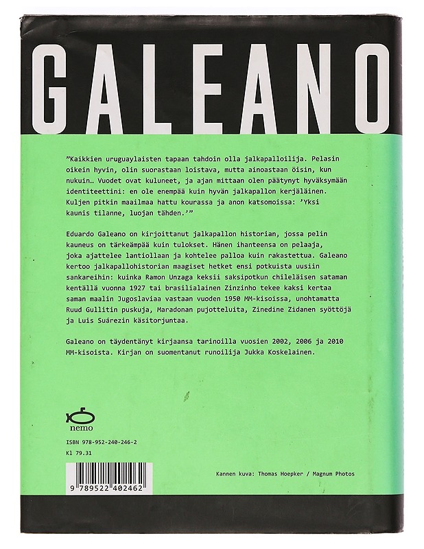 Jalkapallo valossa ja varjossa - Galeano, Eduardo - Tietokirjat ja oppaat - 10105468959 - 1