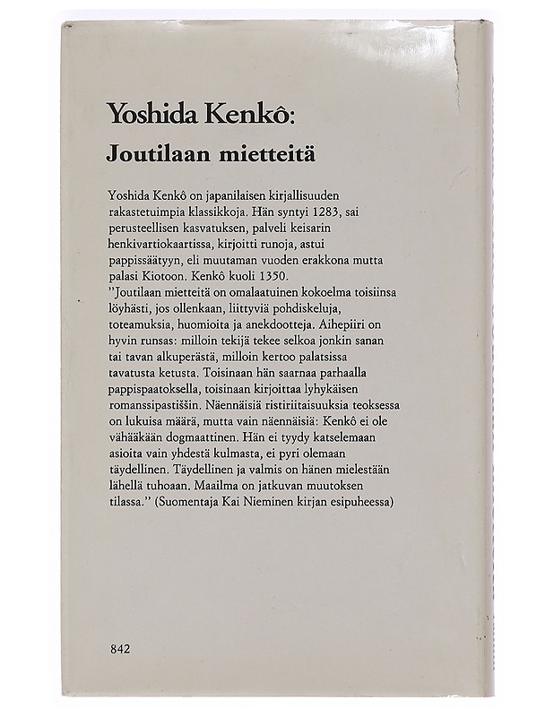 Joutilaan mietteitä - Kenk?, Yoshida - Romaanit ja novellit - 10105468962 - 1