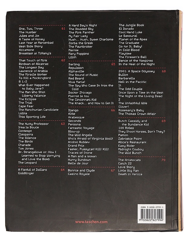 Movies of the 60s - Ju?rgen Mu?ller (toim) - Musiikki- ja elokuvakirjat - 10105468970 - 1