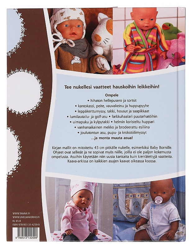 Nuken omat vaatteet : ohjeet ja kaavat 39 asukokonaisuuteen - Gaaserud, Anne Grethe - Käsityökirjat - 10105468971 - 1