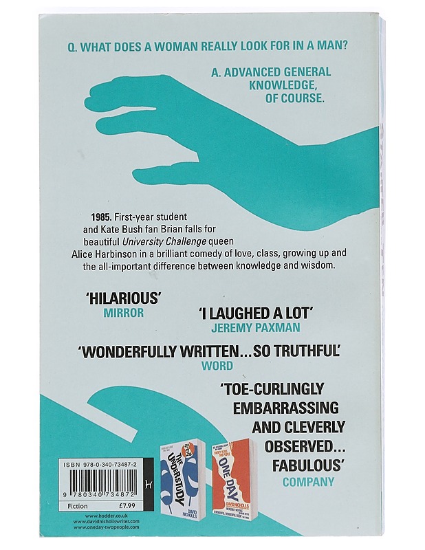 Starter for ten - David Nicholls - Romaanit ja novellit - 10105469000 - 1