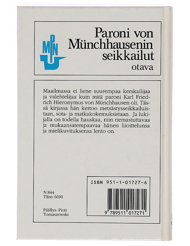 Paroni von Münchhausenin seikkailut - Raspe, Rudolf - Romaanit ja novellit - 10105469005 - 1