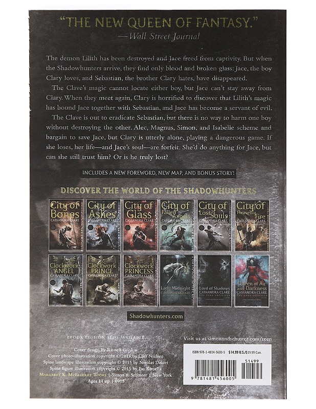 City Of Lost Souls - The Mortal Instruments book 5 - Clare,  Cassandra - Fantasia- ja scifi - 10105469008 - 1