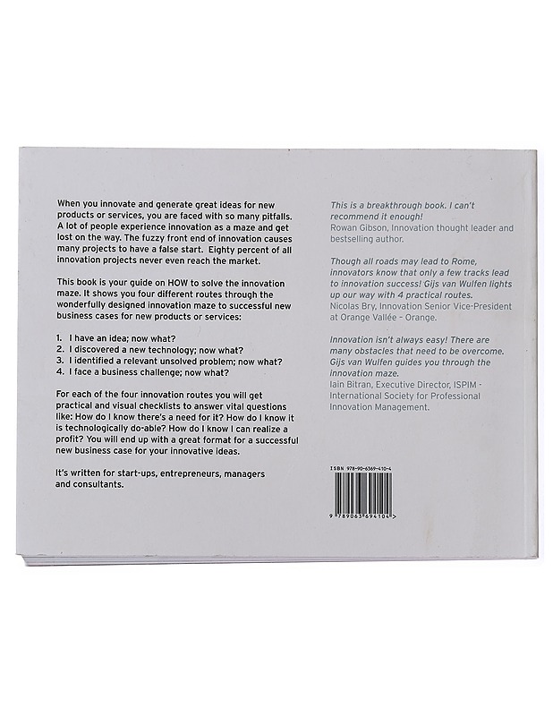 The innovation maze : 4 routes to a successful new business case - Gijs van Wulfen - Tietokirjat ja oppaat - 10105469030 - 1