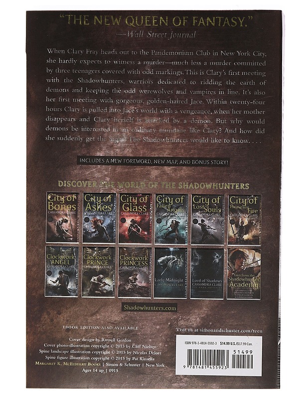 City of Bones - The Mortal Instruments book 1 - Clare, Cassandra - Fantasia- ja scifi - 10105469038 - 1