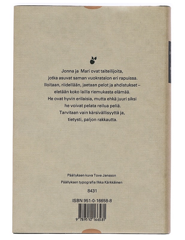 Reilua peliä - Jansson, Tove - Romaanit ja novellit - 10105469054 - 1