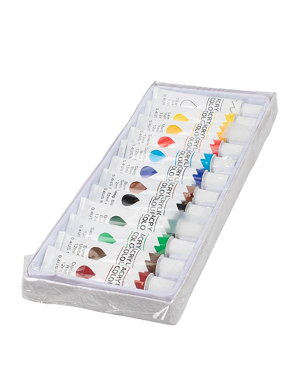 Akryylivärit, 12 kpl - Askartelu - 10105469080 - 1