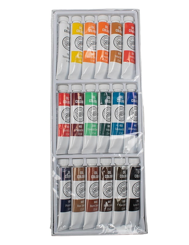 SANG öljyvärit, 18 kpl - Askartelu - 10105469084 - 0