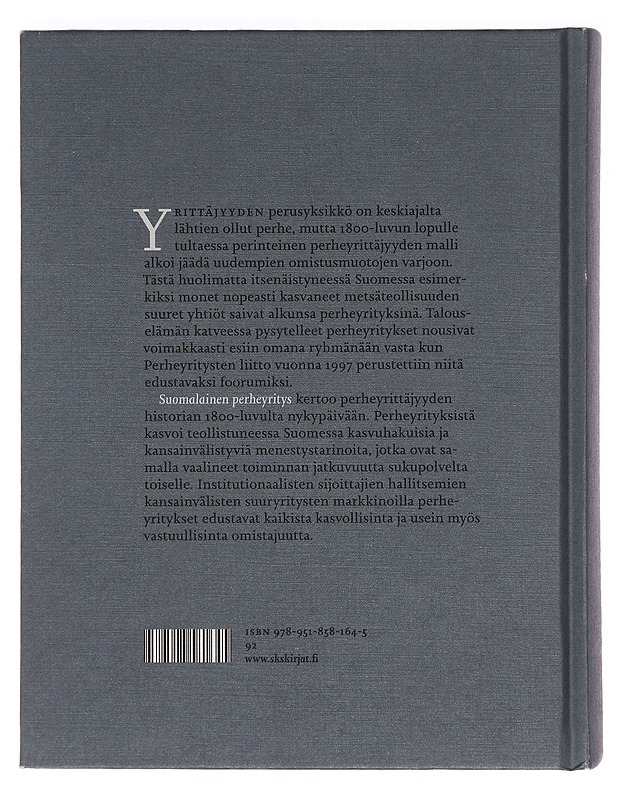 Suomalainen perheyritys : kasvollisen omistajuuden historia - Kallioinen, Mika - Tietokirjat ja oppaat - 10105469124 - 1