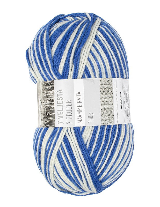 NOVITA 7 veljestä Maamme raita vyötelanka, 150 g - 1 kerä - Käsityö - 10105469137 - 0