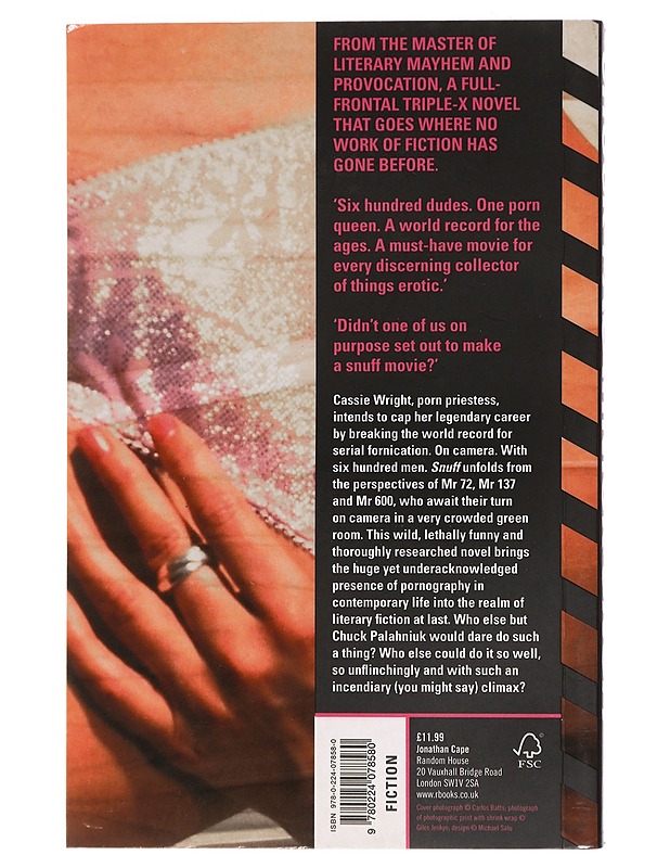 Snuff - Palahniuk, Chuck K18 - Romaanit ja novellit - 10105469157 - 1