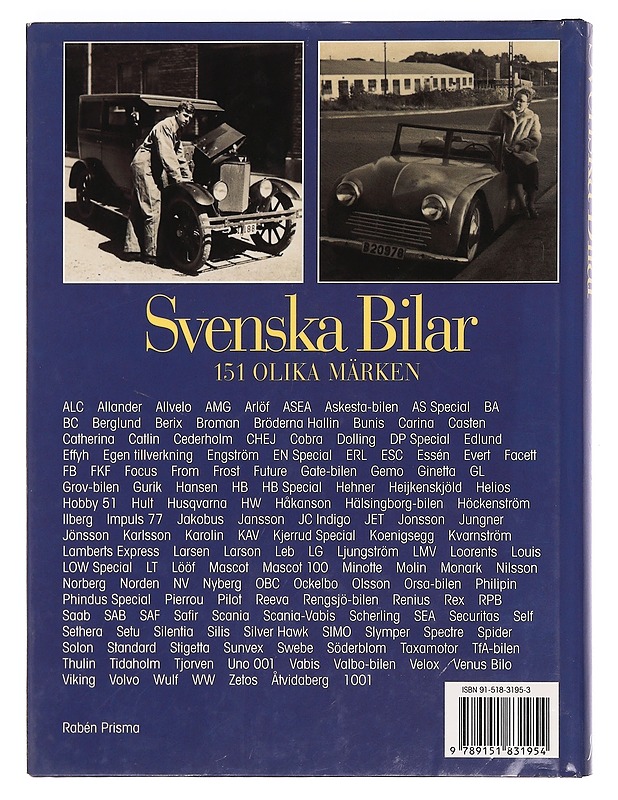 Svenska bilar 1842-1997 : 151 olika märken - Stålbrand, Gunnar - Tietokirjat ja oppaat - 10105469160 - 1