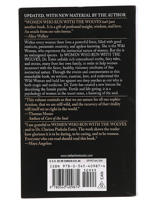 Women who run with the wolves : myths and stories of the wild woman archetype - Estés, Clarissa Pinkola - Tietokirjat ja oppaat - 10105469163 - 1