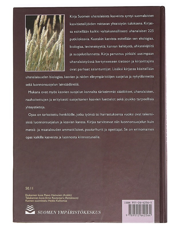 Uhanalaiset kasvimme - Kettunen, Taina - Romaanit ja novellit - 10105469188 - 1