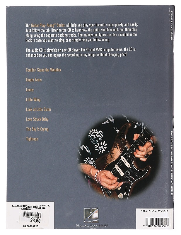 Hal Leonard : Guitar Play Along Vol 49 - Vaughan, Stevie Ray - Tietokirjat ja oppaat - 10105469204 - 1