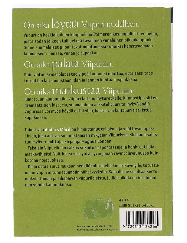 Takaisin Viipuriin - Mård, Anders - Matkaoppaat ja sanakirjat - 10105469218 - 1