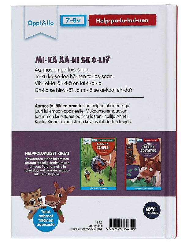 Aamos ja jälkien arvoitus - Kanto, Anneli - Lastenkirjat - 10105469236 - 1
