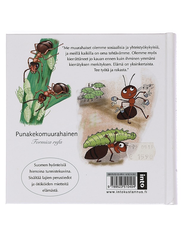 Muurahainen lypsyllä : Suomen viehättävin ötökkäkirja - Maia Raitanen - Lemmikki- ja luontokirjat - 10105469264 - 1