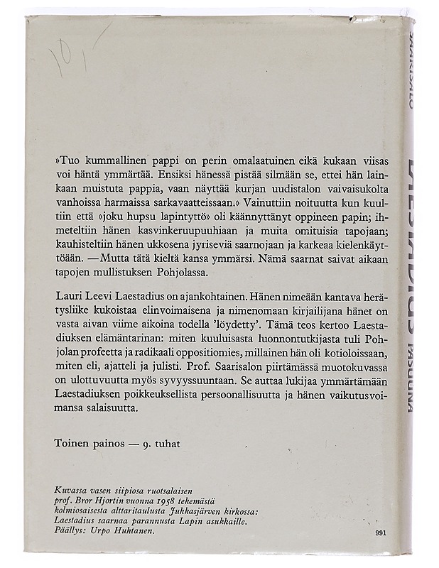 Lestadius - Pohjolan pasuuna - Aapeli Saarisalo - Elämäkerrat ja muistelmat - 10105469277 - 1